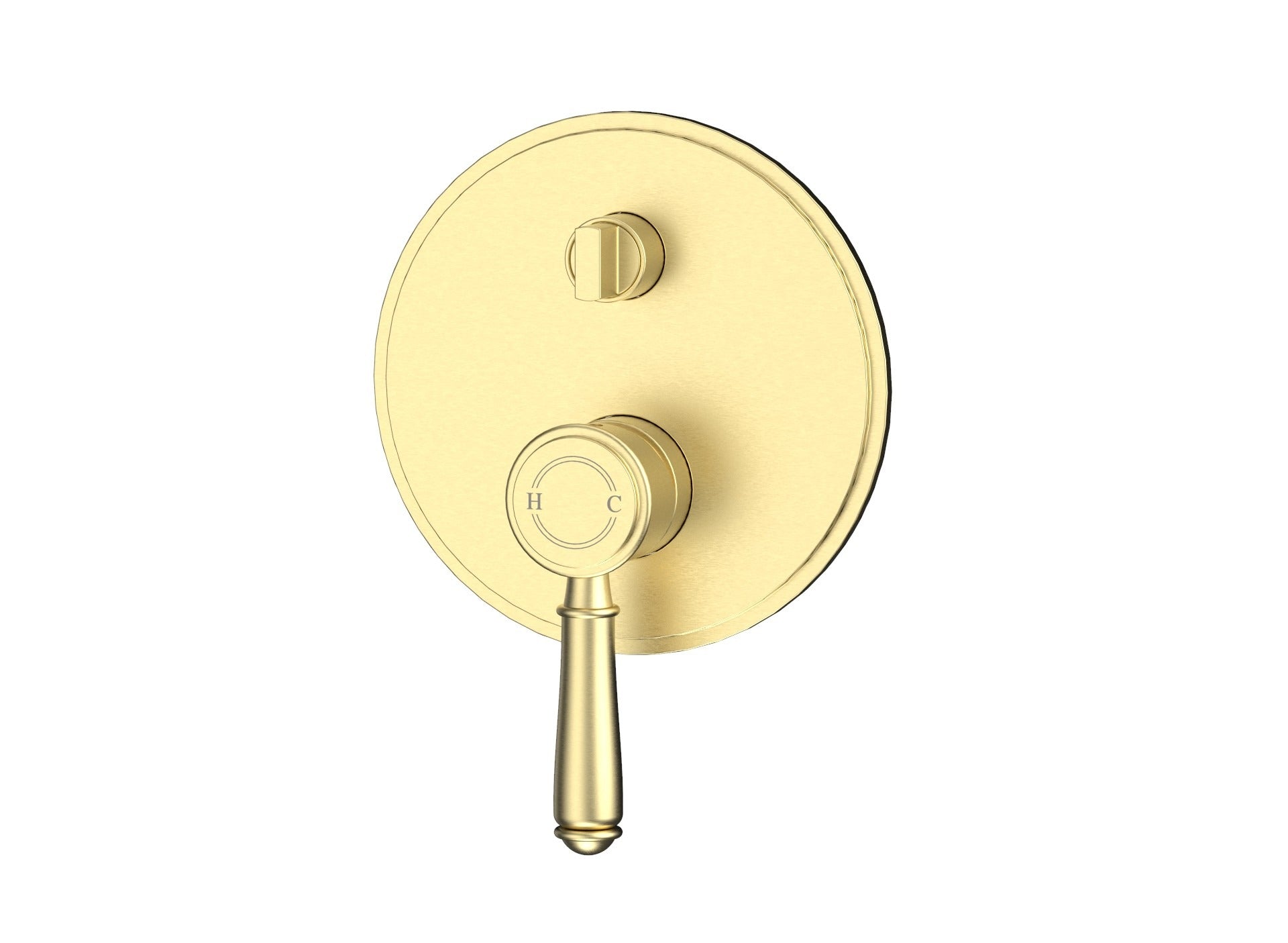 IKON CLASICO WALL DIVERTER MIXER TRIM KIT WITH ROUGH IN BODY 160MM BRUSHED GOLD