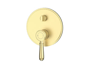 IKON CLASICO LEAD FREE WALL DIVERTER MIXER TRIM KIT WITH ROUGH IN BODY 160MM BRUSHED GOLD