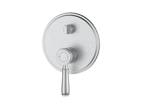IKON CLASICO LEAD FREE WALL DIVERTER MIXER TRIM KIT WITH ROUGH IN BODY 160MM BRUSHED NICKEL