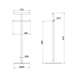 TOTO NEOREST PAPER HOLDER STAND CHROME