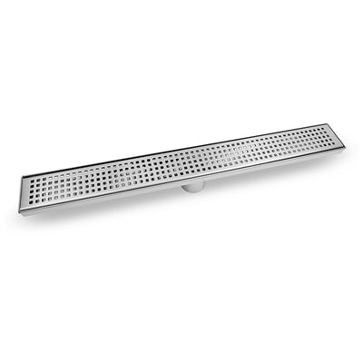 RADIANT HEATING LINEAR PATTERNED FLOOR GRATE BRUSHED SATIN (AVAILABLE IN 600MM, 700MM, 800MM, 900MM AND 1000MM)