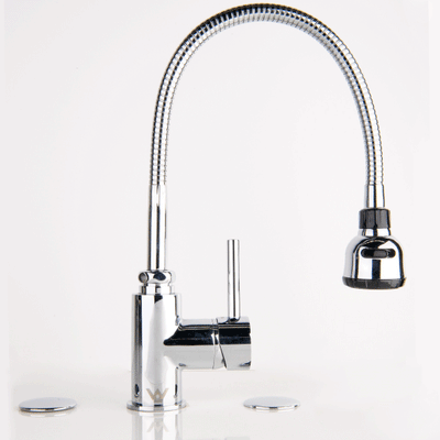 QUOSS GIRAFFE KITCHEN / SINK MIXER WITH FLEXIBLE SPOUT 400MM CHROME