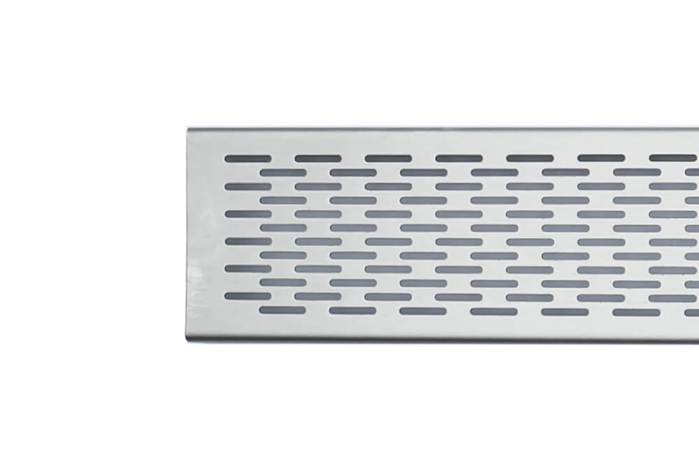 GRATES2GO BRICK PATTERN GRATE AND CHANNEL STAINLESS STEEL 1000MM