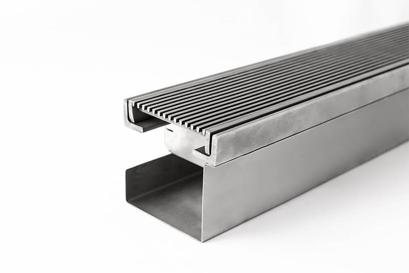 GRATES2GO THRESHOLD CHANNEL STAINLESS STEEL SILVER
