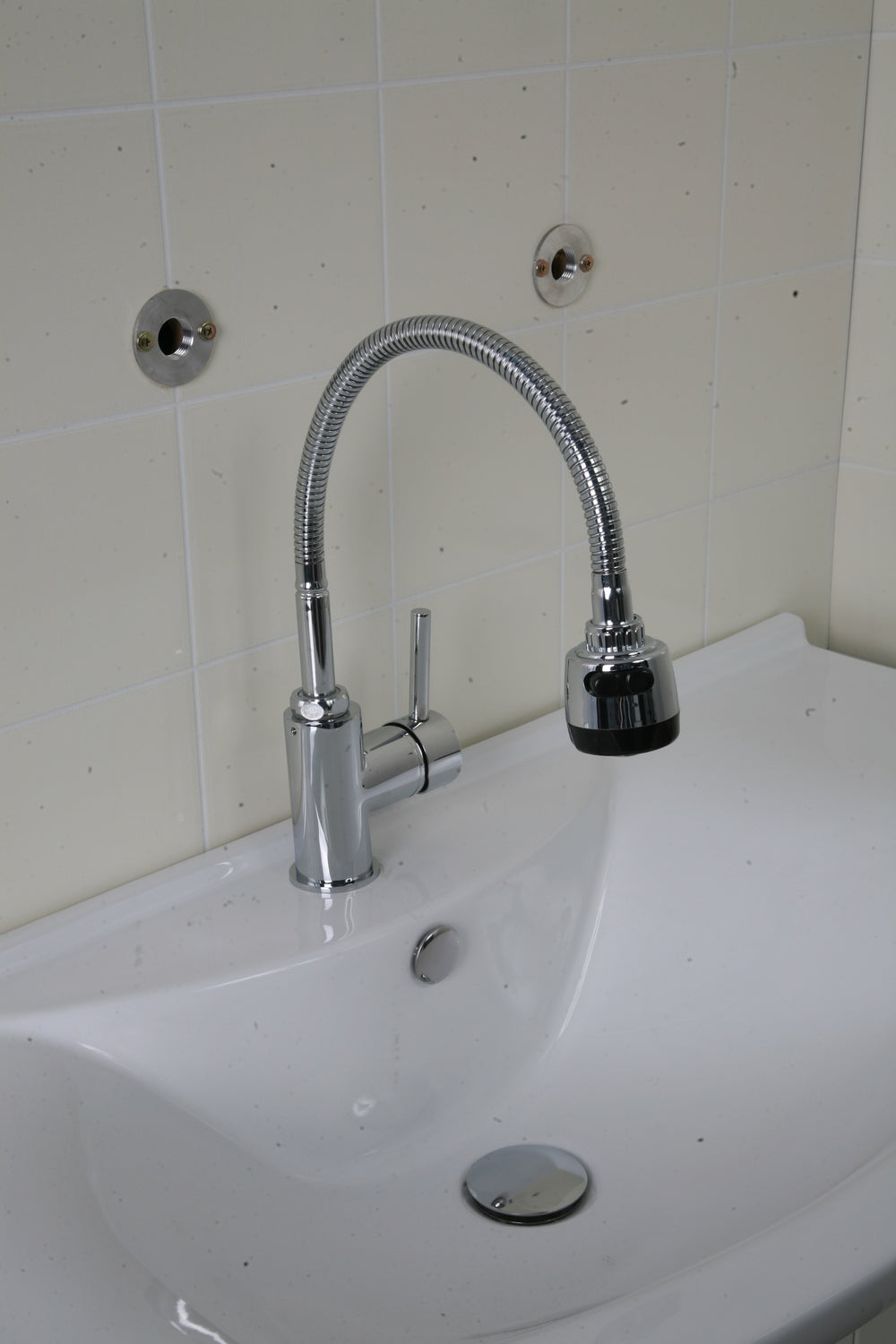 QUOSS GIRAFFE KITCHEN / SINK MIXER WITH FLEXIBLE SPOUT 400MM CHROME