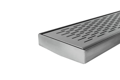 GRATES2GO BRICK PATTERN GRATE AND CHANNEL STAINLESS STEEL 1000MM (CUSTOM AVAILABLE)