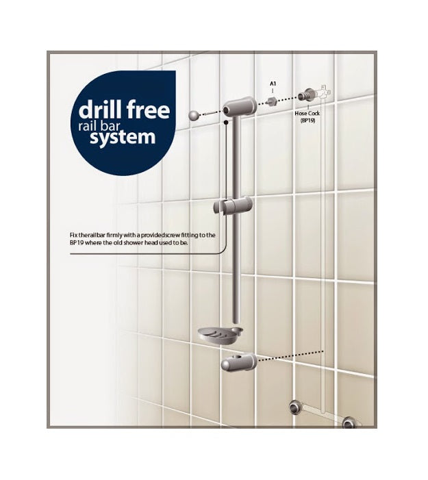 QUOSS AROMA THERMO SHOWER FULL SET CHROME