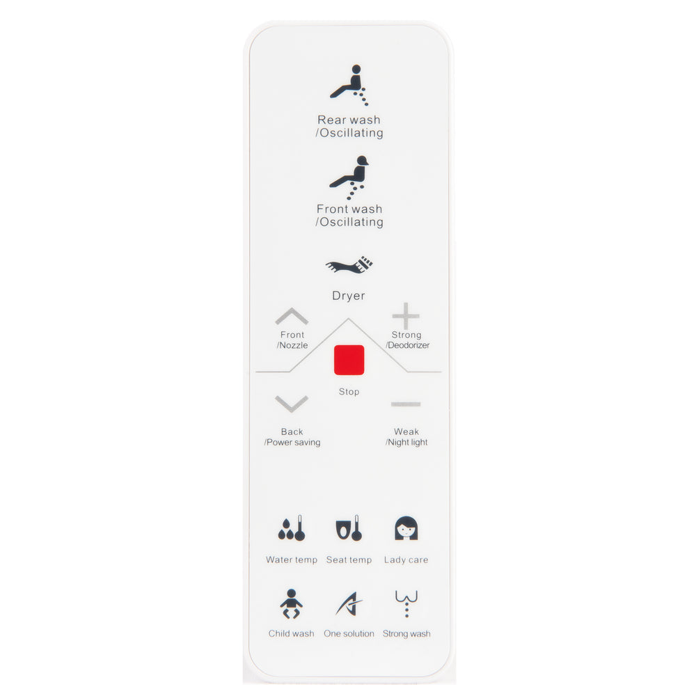 QUOSS SMART ELECTRONIC BIDET WITH REMOTE CONTROL GLOSS WHITE