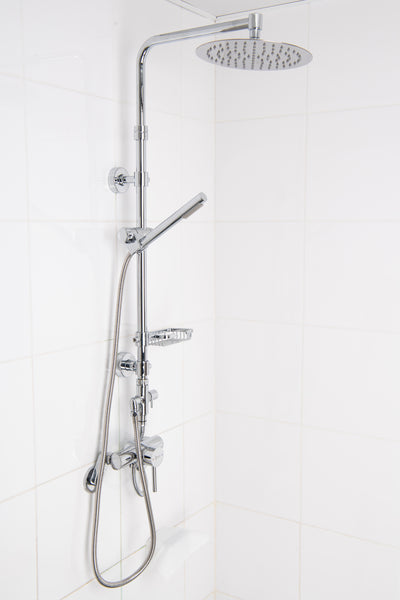 QUOSS AURA RAINFALL SHOWER SET ROUND 505MM CHROME