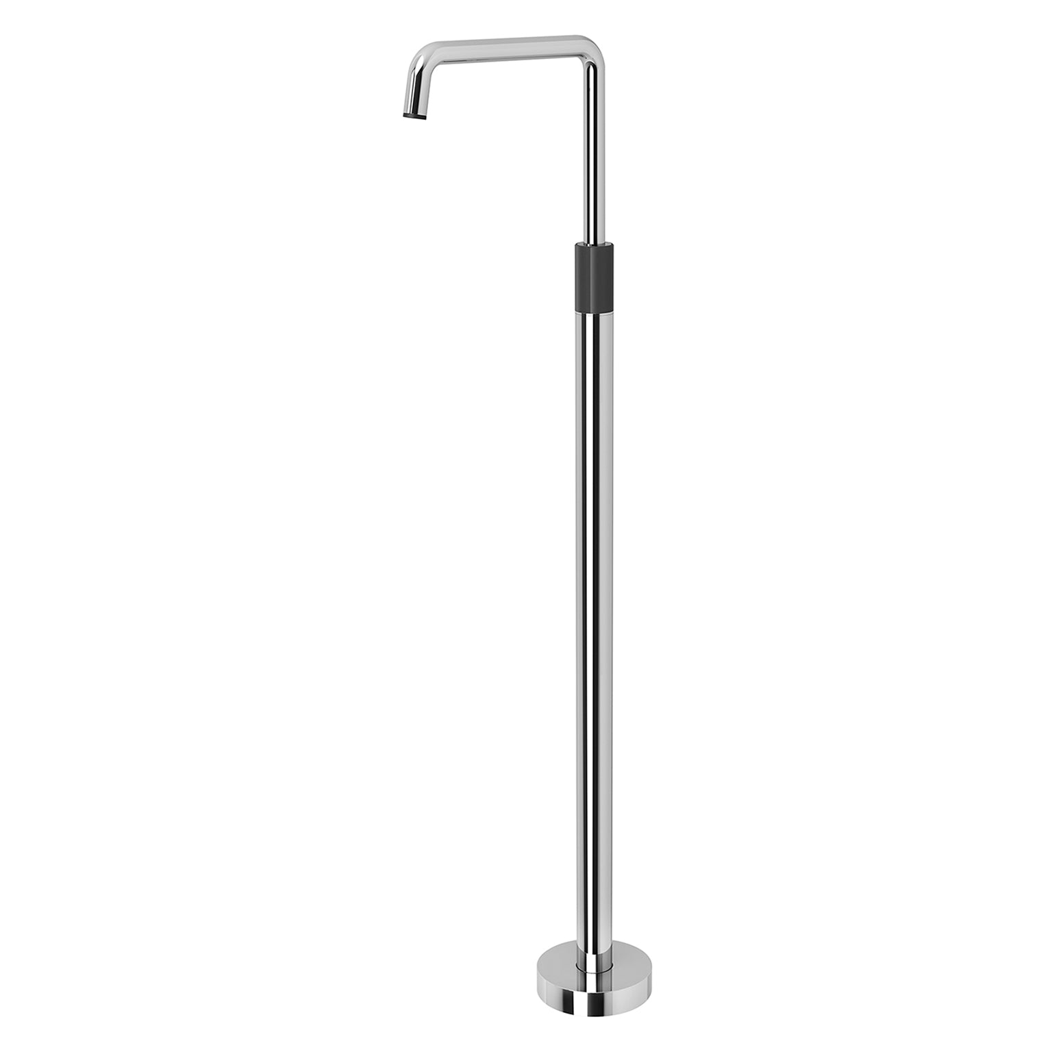 PHOENIX TOI FLOOR MOUNTED BATH MIXER CHROME AND MATTE BLACK