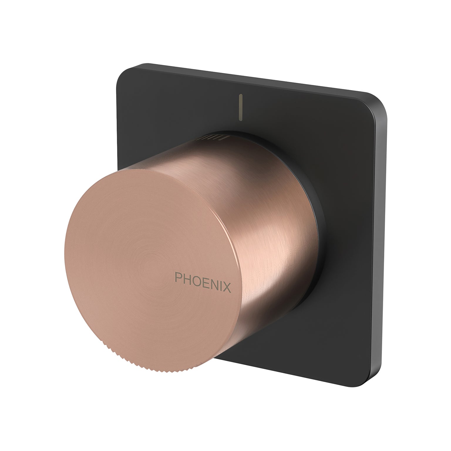 PHOENIX TOI SHOWER / WALL MIXER MATTE BLACK AND BRUSHED ROSE GOLD