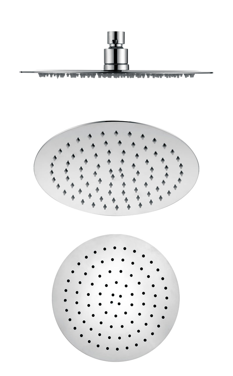 QUOSS AURA RAINFALL SHOWER SET ROUND CHROME