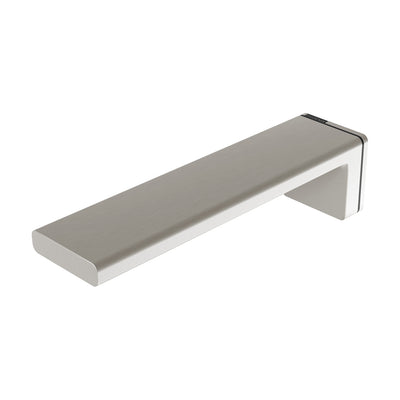 PHOENIX ALIA WALL BASIN BATH OUTLET 200MM BRUSHED NICKEL