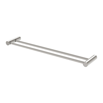 PHOENIX VIVID SLIMLINE NON-HEATED DOUBLE TOWEL RAIL BRUSHED NICKEL (AVAILABLE IN 600MM AND 800MM)
