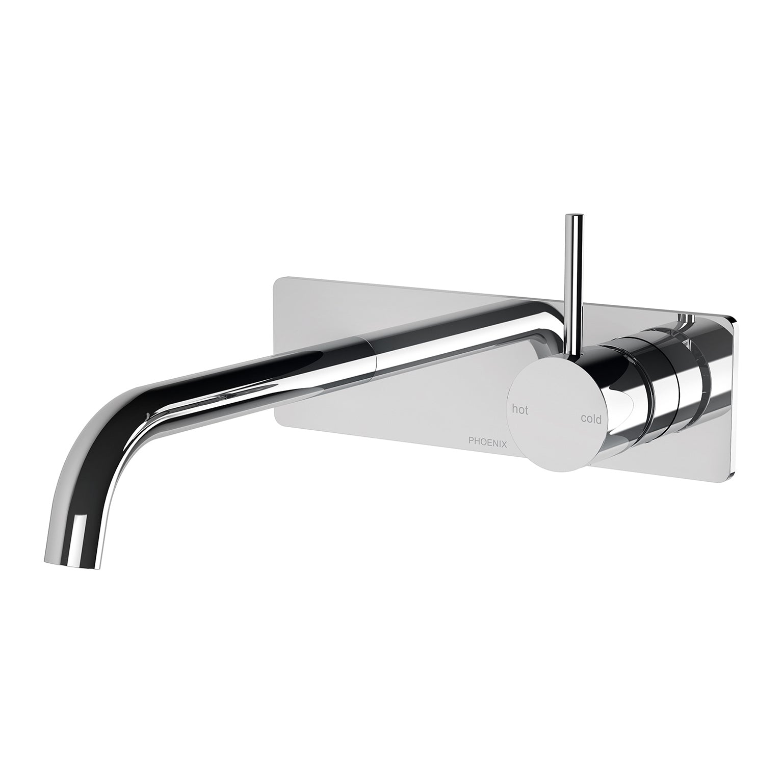 PHOENIX VIVID SLIMLINE UP BASIN BATH WALL MIXER SET CHROME