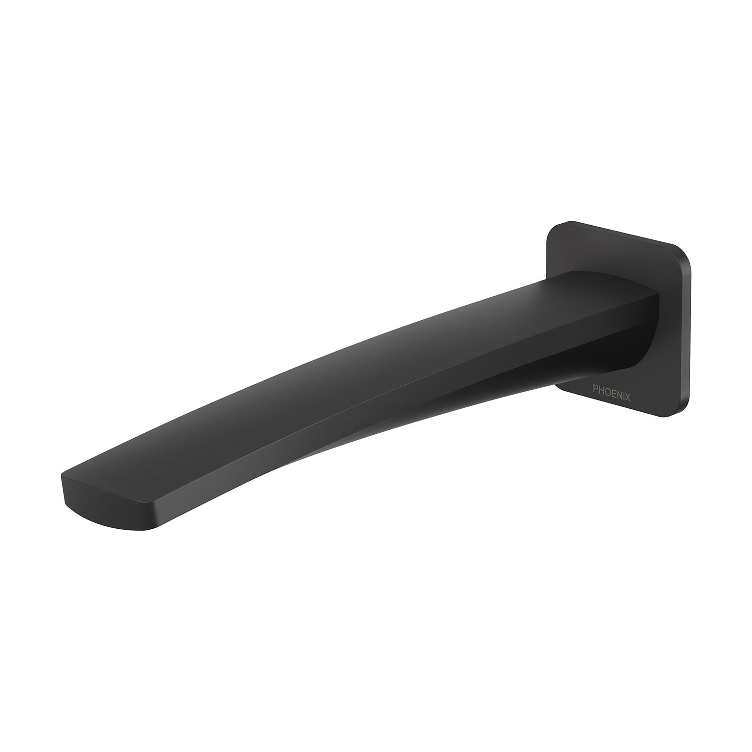 PHOENIX MEKKO WALL BASIN OUTLET 221MM MATTE BLACK