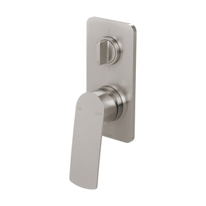 PHOENIX MEKKO SHOWER / BATH DIVERTER MIXER COMPLETE KIT BRUSHED NICKEL