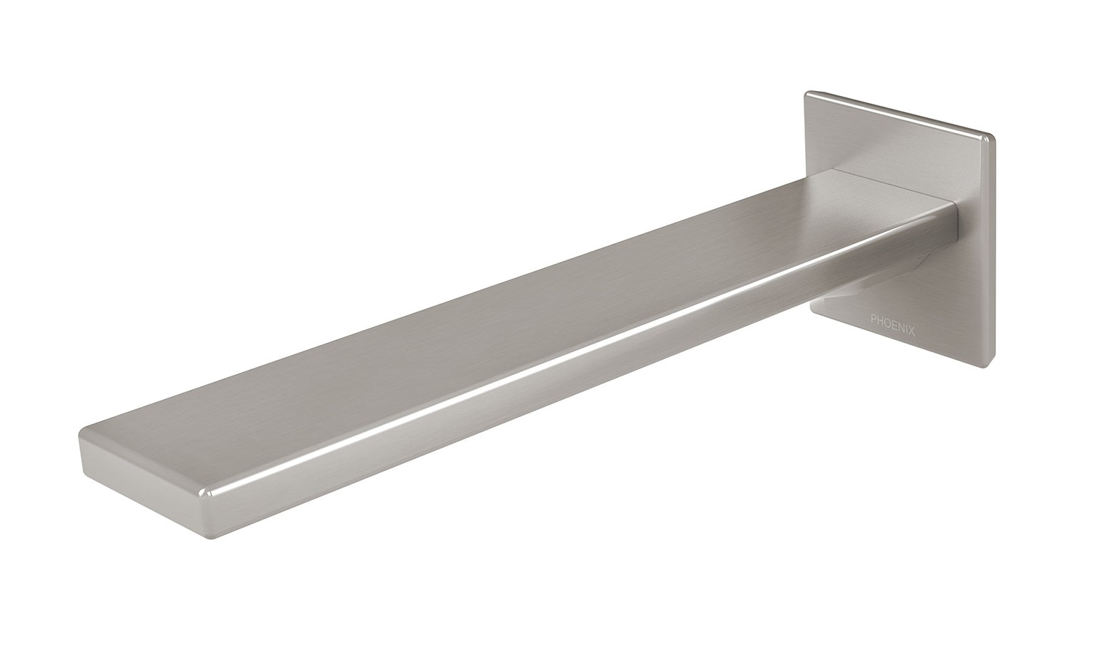 PHOENIX ZIMI WALL BASIN OUTLET 200MM BRUSHED NICKEL