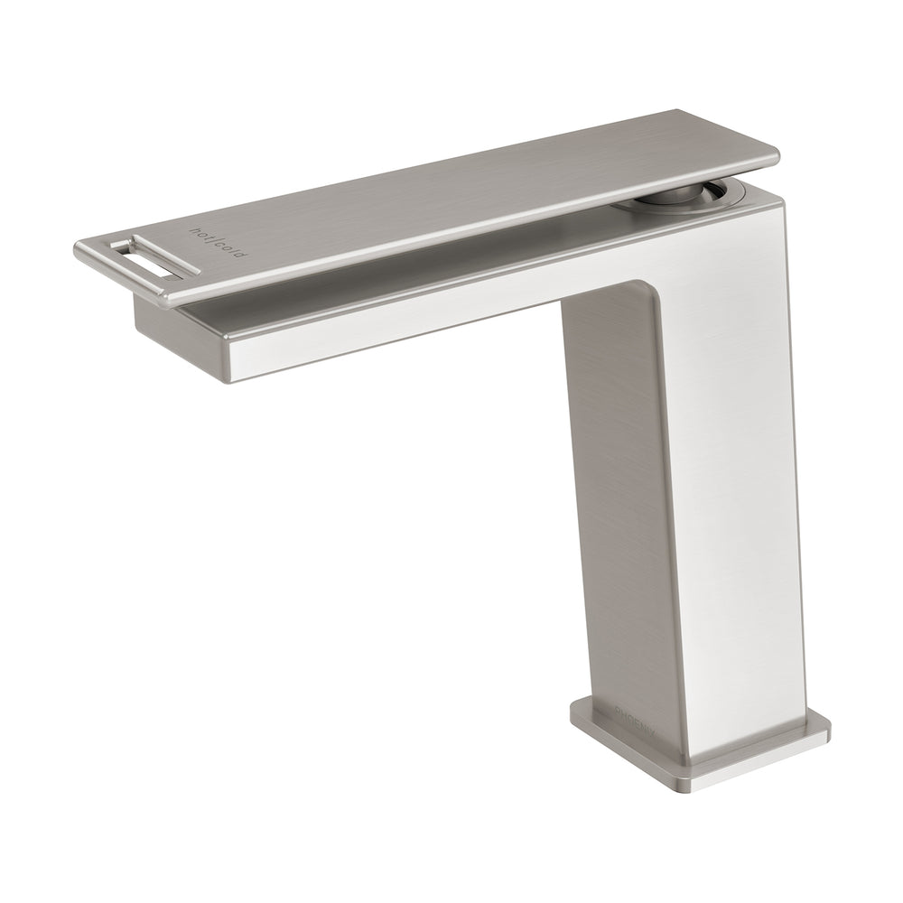 PHOENIX ZIMI BASIN MIXER 147MM BRUSHED NICKEL