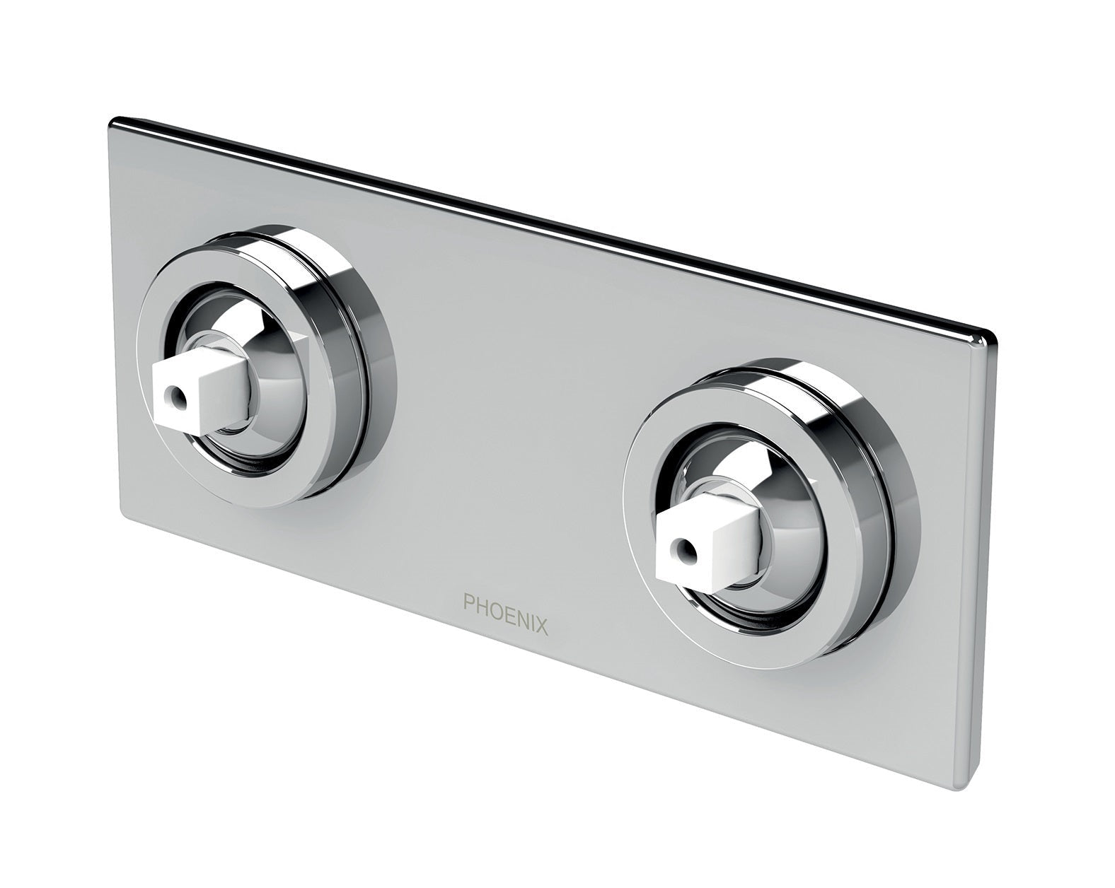 PHOENIX ZIMI TWIN SHOWER / WALL MIXER 153MM CHROME