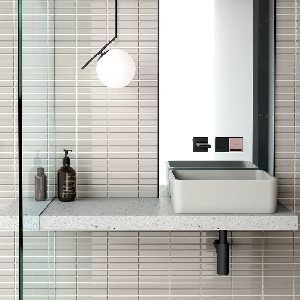 PHOENIX ZIMI TWIN SHOWER / WALL MIXER 153MM MATTE BLACK