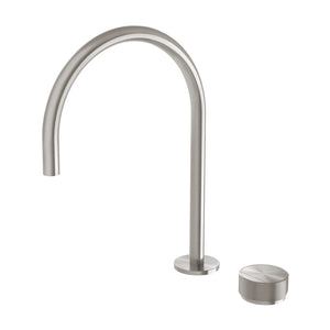 PHOENIX AXIA HOB GOOSENECK SINK MIXER SET 316MM BRUSHED NICKEL