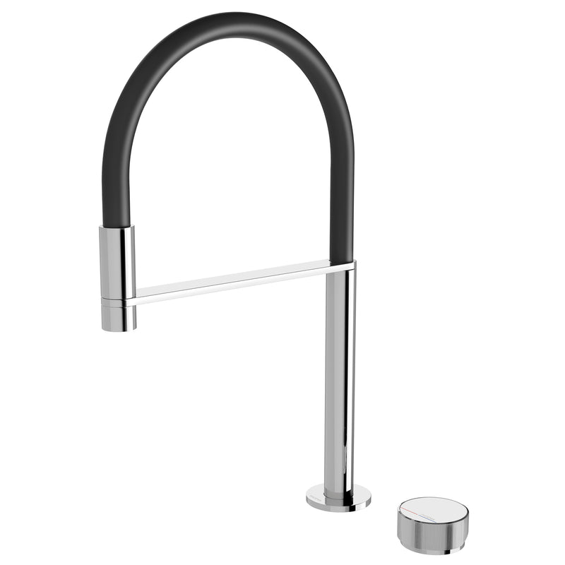 PHOENIX AXIA HOB SINK MIXER SET FLEXIBLE HOSE 230MM CHROME