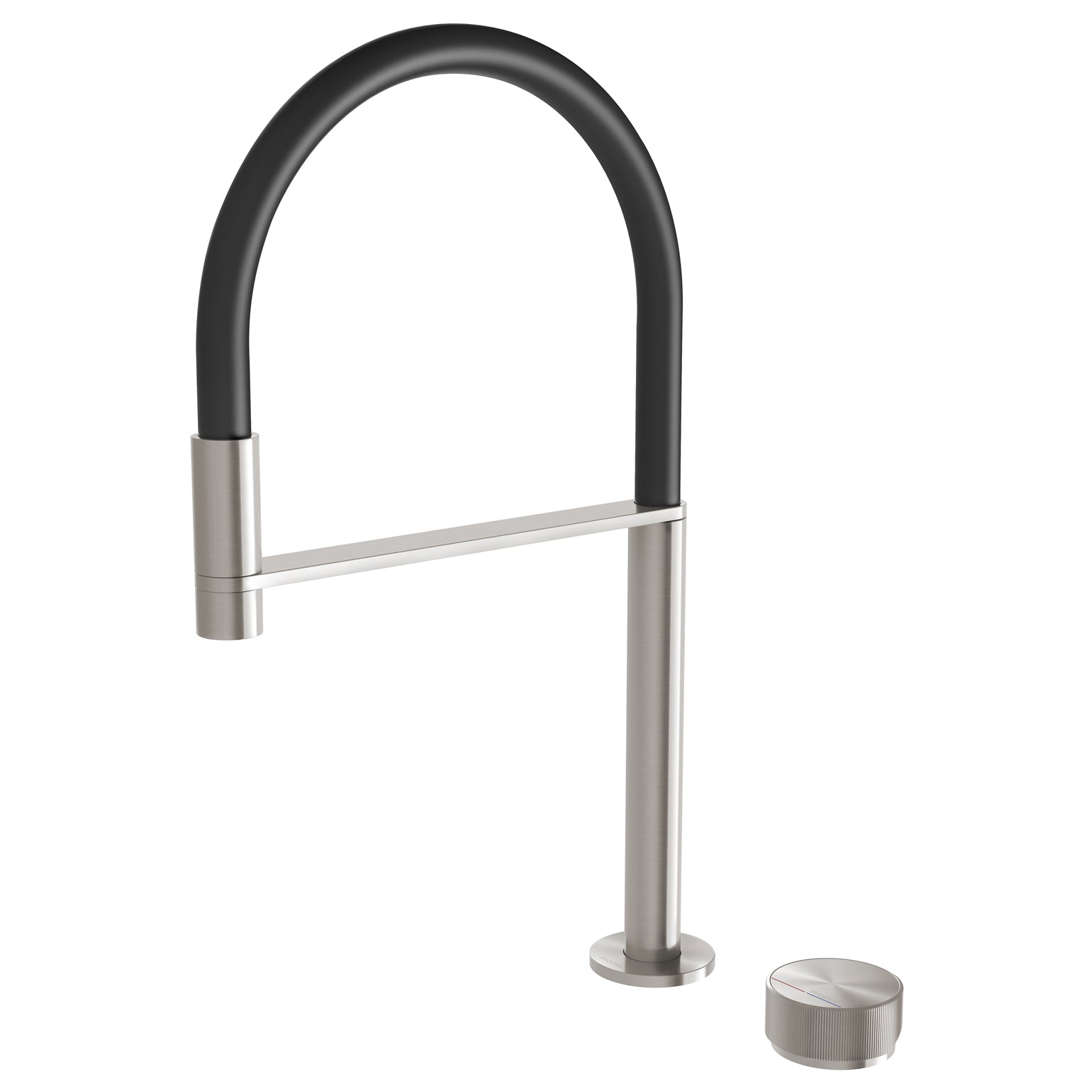 PHOENIX AXIA HOB SINK MIXER SET FLEXIBLE HOSE 230MM BRUSHED NICKEL