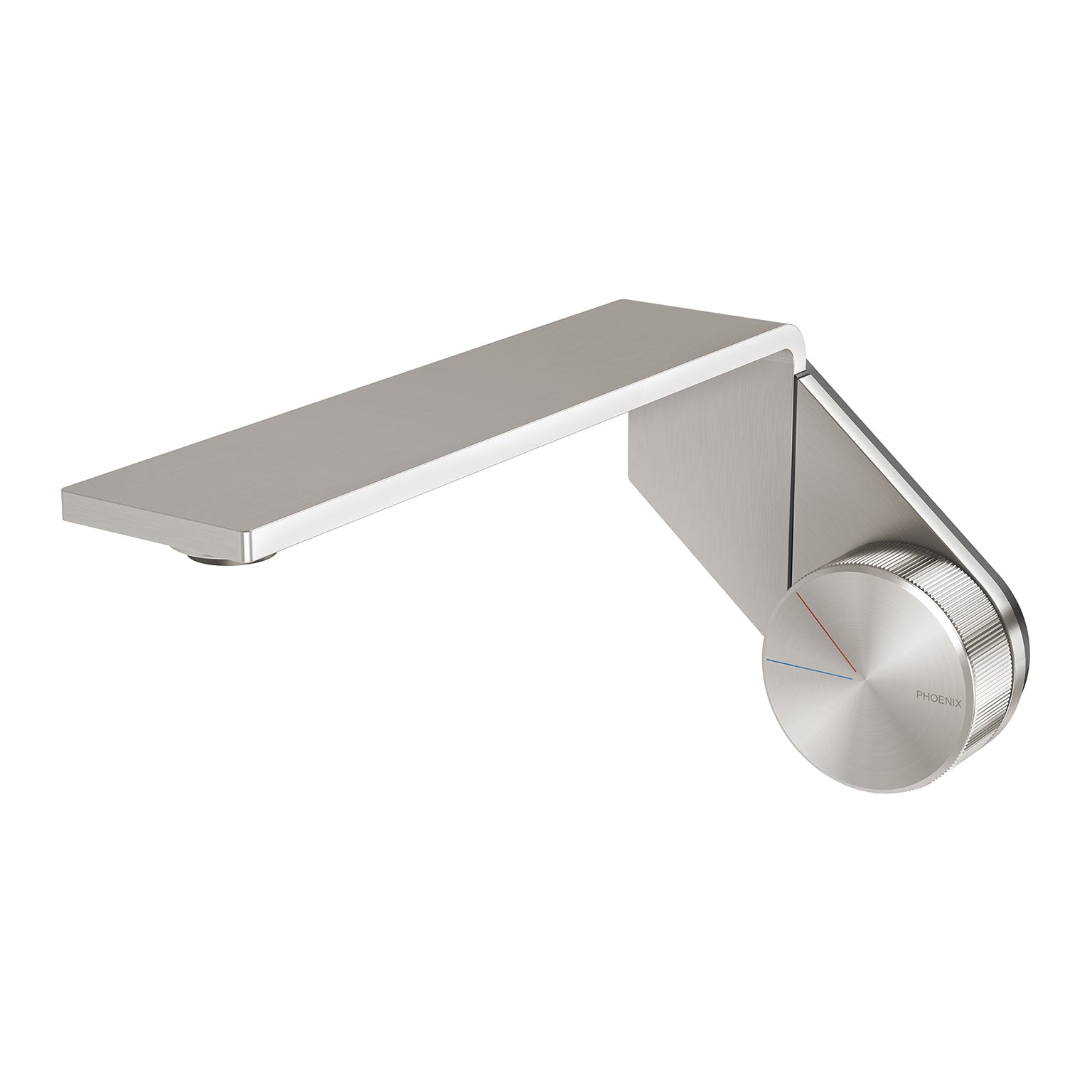 PHOENIX AXIA WALL BASIN BATH MIXER SET 200MM BRUSHED NICKEL