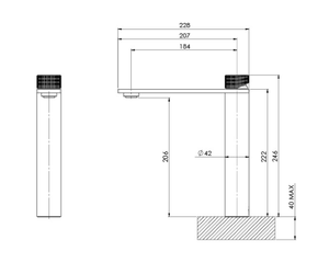 PHOENIX AXIA VESSEL MIXER MATTE BLACK