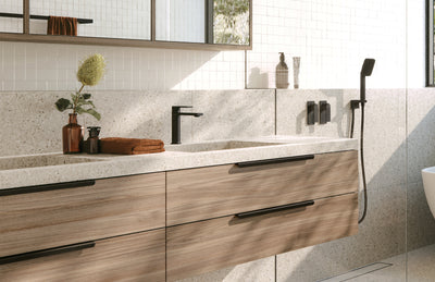 PHOENIX TEEL LEAD FREE BASIN MIXER 162MM MATTE BLACK