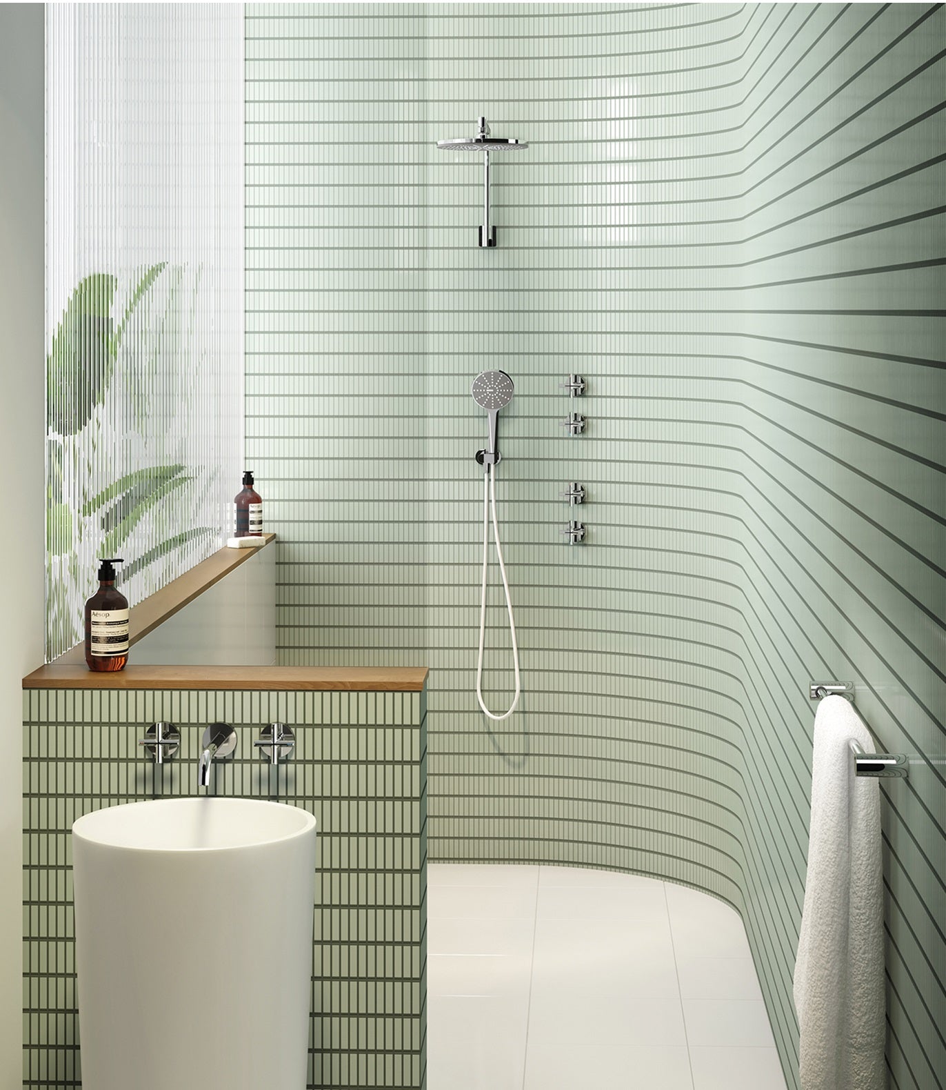 PHOENIX VIVID SLIMLINE PLUS WALL TOP ASSEMBLIES EXTENDED SPINDLES CHROME