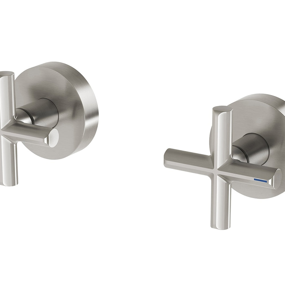 PHOENIX VIVID SLIMLINE LEAD FREE PLUS WALL TOP ASSEMBLIES EXTENDED SPINDLES BRUSHED NICKEL