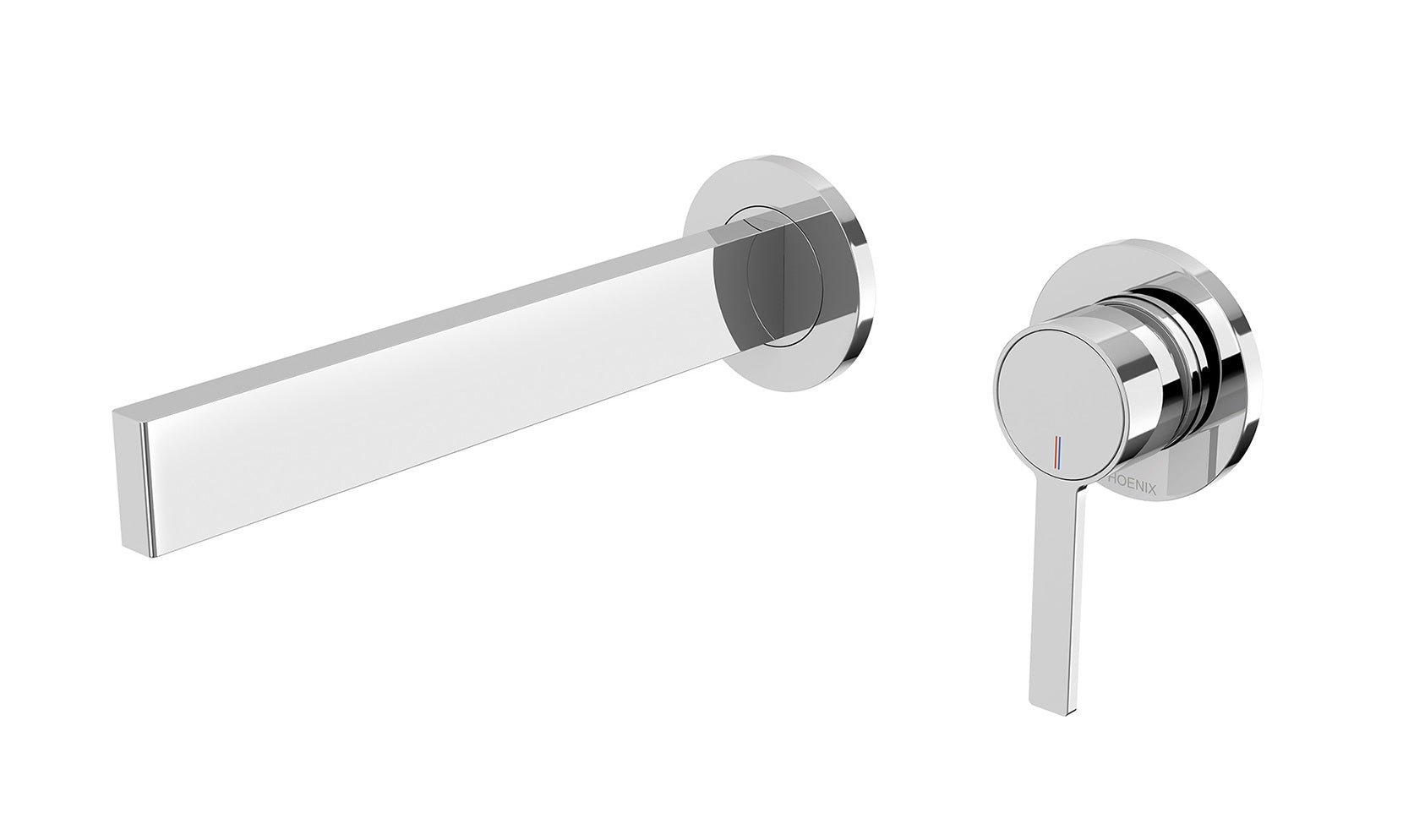 PHOENIX LEXI MKII WALL BASIN MIXER SET 200MM CHROME