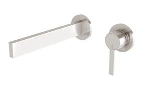 PHOENIX LEXI MKII WALL BATH MIXER SET 200MM BRUSHED NICKEL