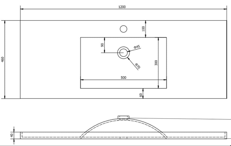 POSEIDON QUBIST MATTE WHITE 1200MM FREE STANDING VANITY