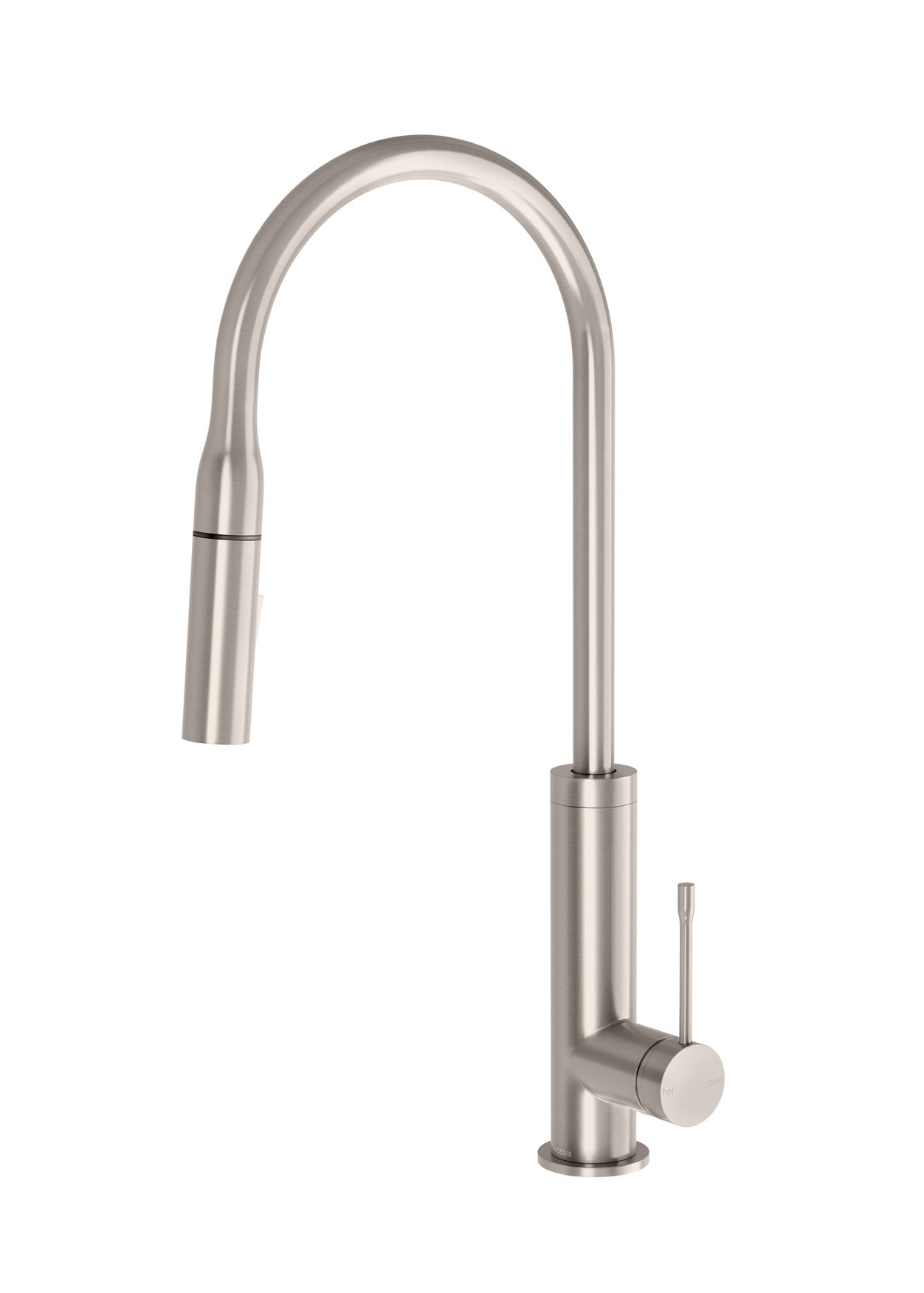 PHOENIX DEJA PULL OUT SINK MIXER 220MM BRUSHED NICKEL