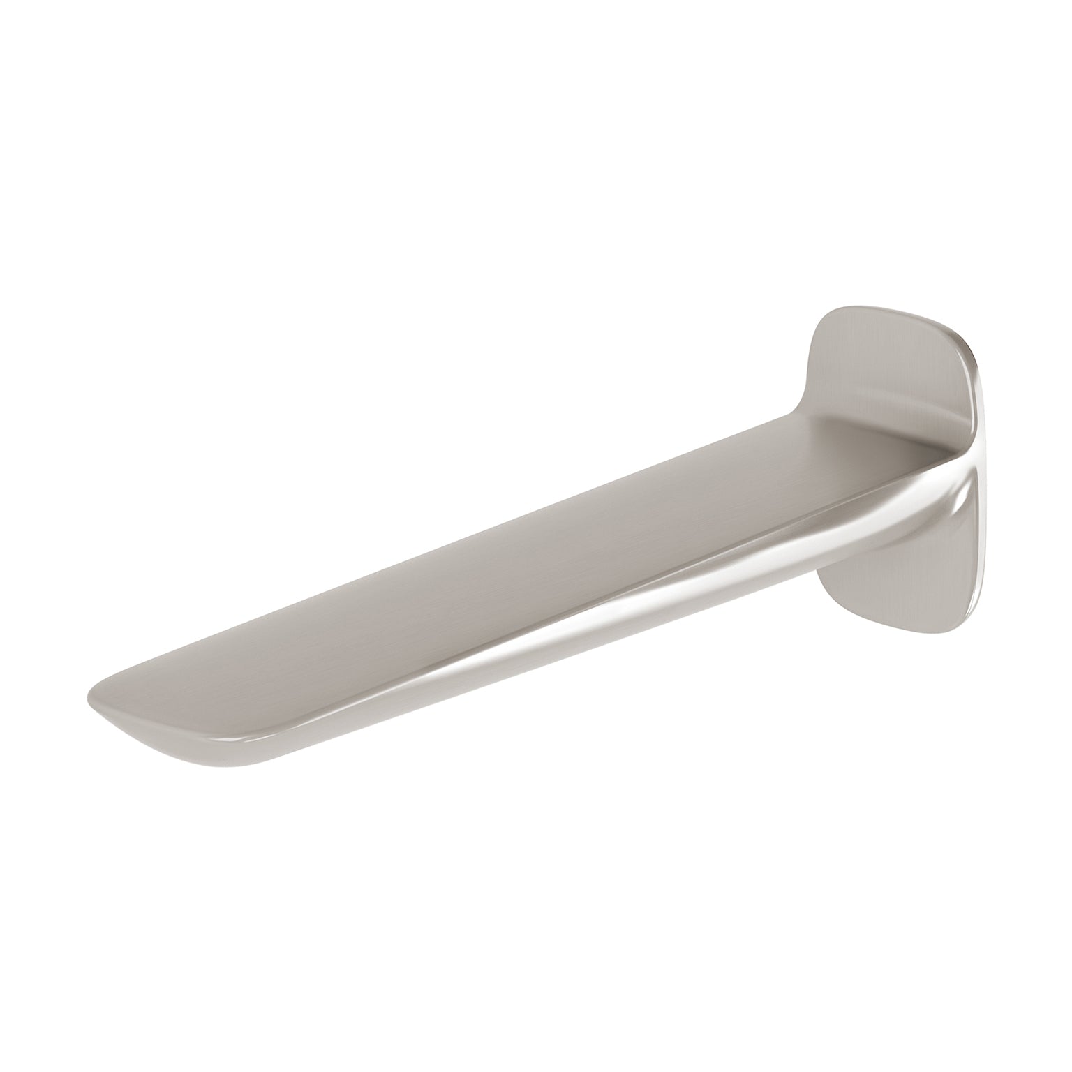 PHOENIX NUAGE WALL BASIN / BATH OUTLET 200MM BRUSHED NICKEL