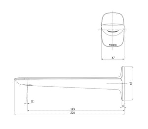 PHOENIX NUAGE WALL BASIN / BATH OUTLET 200MM CHROME
