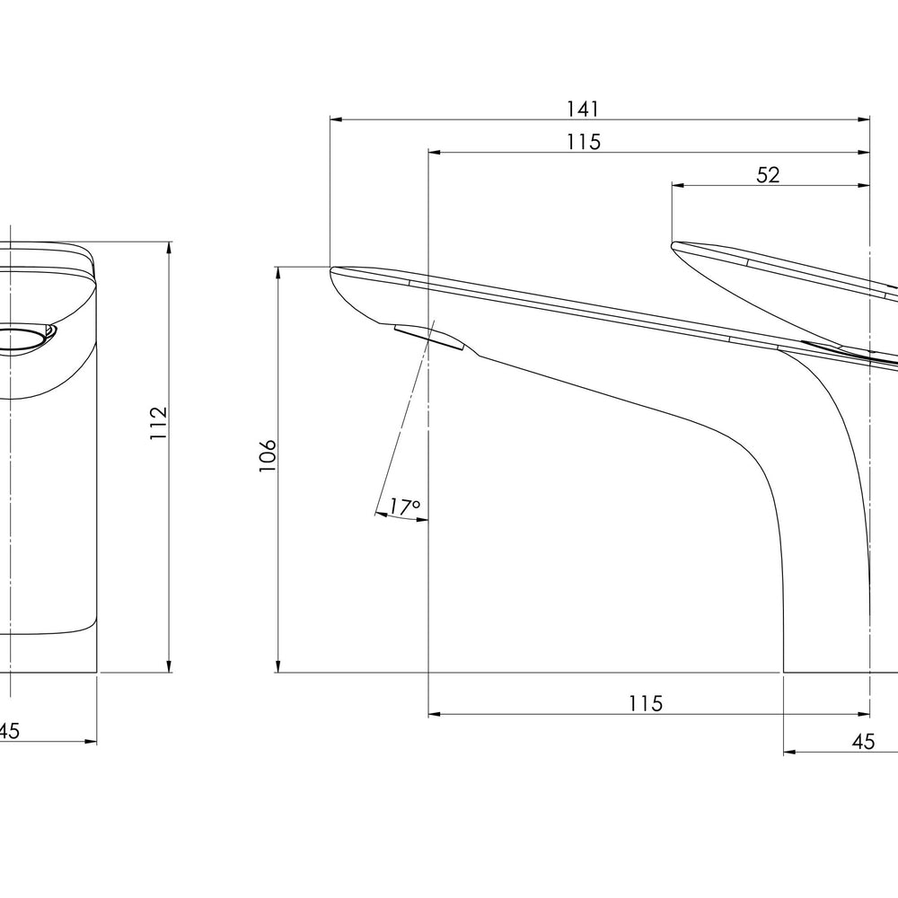 PHOENIX NUAGE BASIN MIXER CHROME