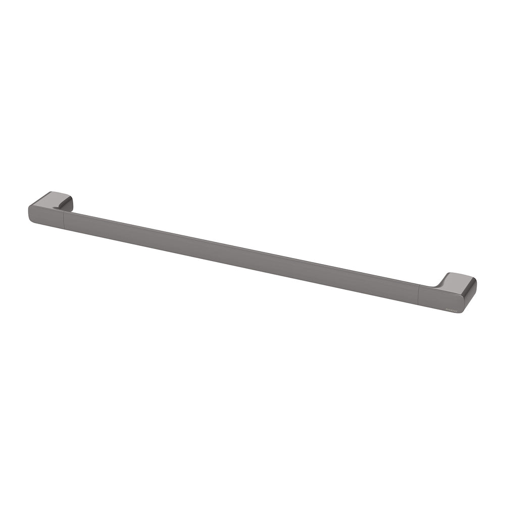 PHOENIX NUAGE SINGLE NON-HEATED TOWEL RAIL BRUSHED CARBON 600MM AND 800MM