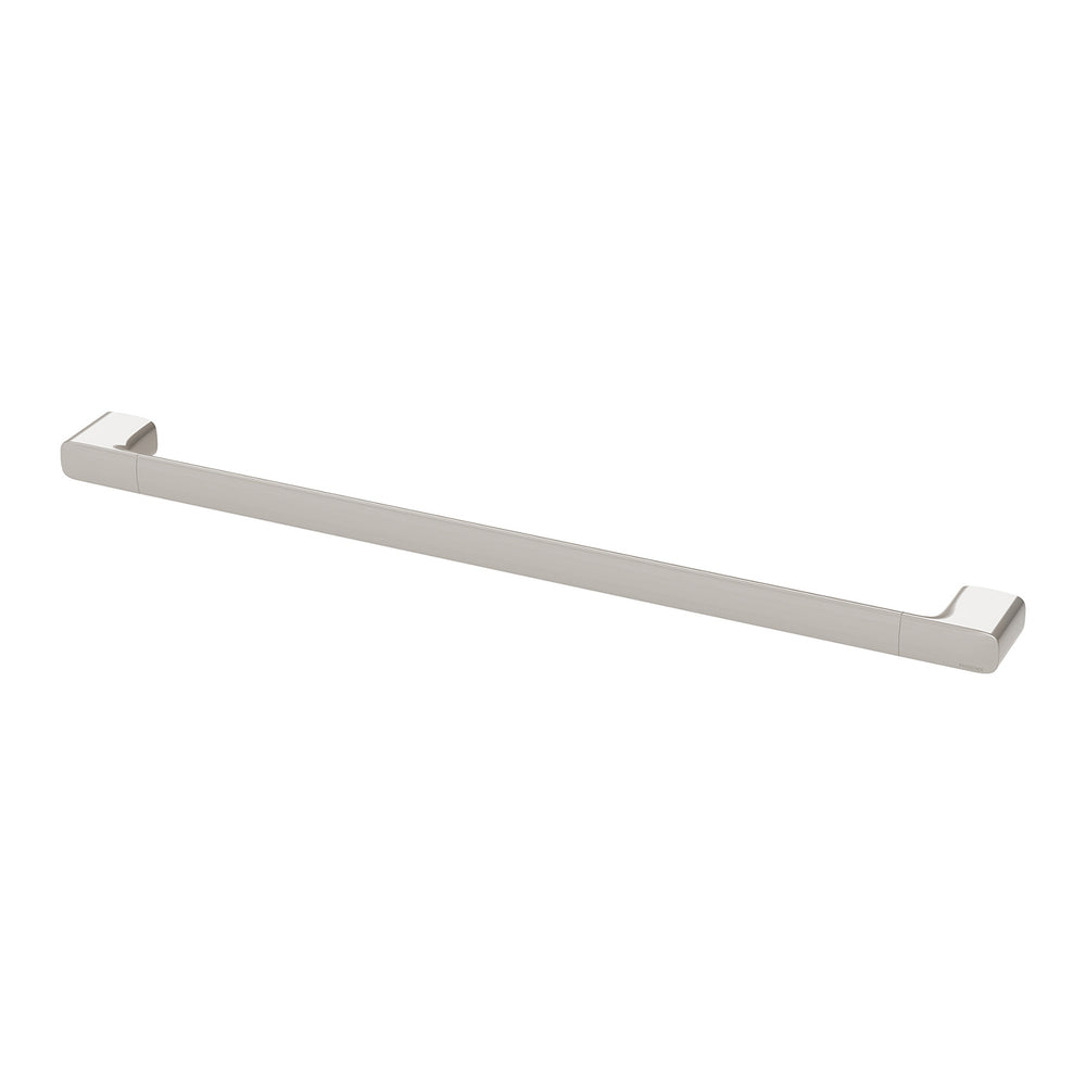 PHOENIX NUAGE SINGLE NON-HEATED TOWEL RAIL BRUSHED NICKEL 600MM AND 800MM