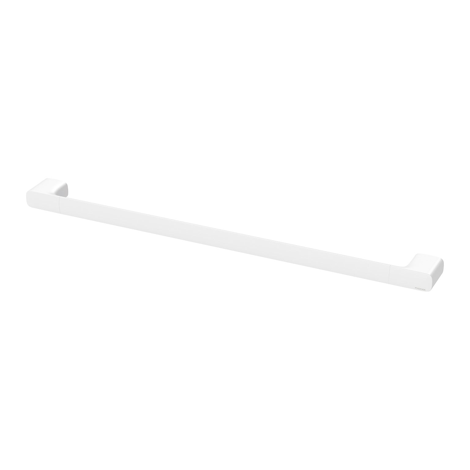 PHOENIX NUAGE SINGLE NON-HEATED TOWEL RAIL MATTE WHITE 600MM AND 800MM