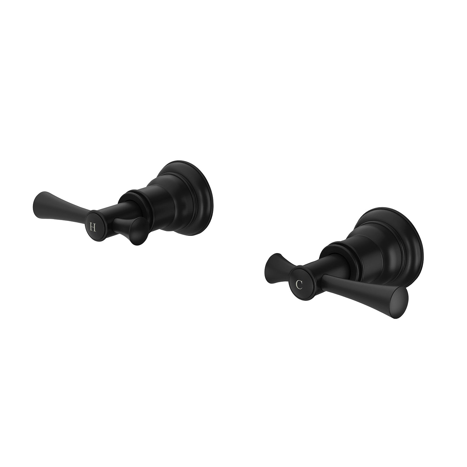 PHOENIX CROMFORD LEAD FREE WALL TOP ASSEMBLIES MATTE BLACK