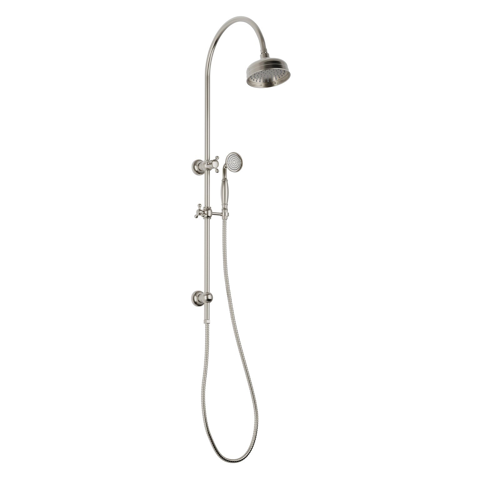 PHOENIX CROMFORD TWIN SHOWER BRUSHED NICKEL