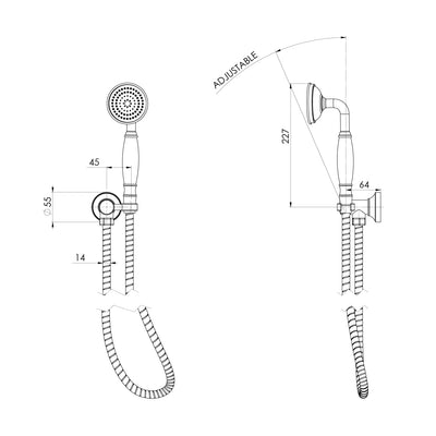 PHOENIX CROMFORD HAND SHOWER CHROME