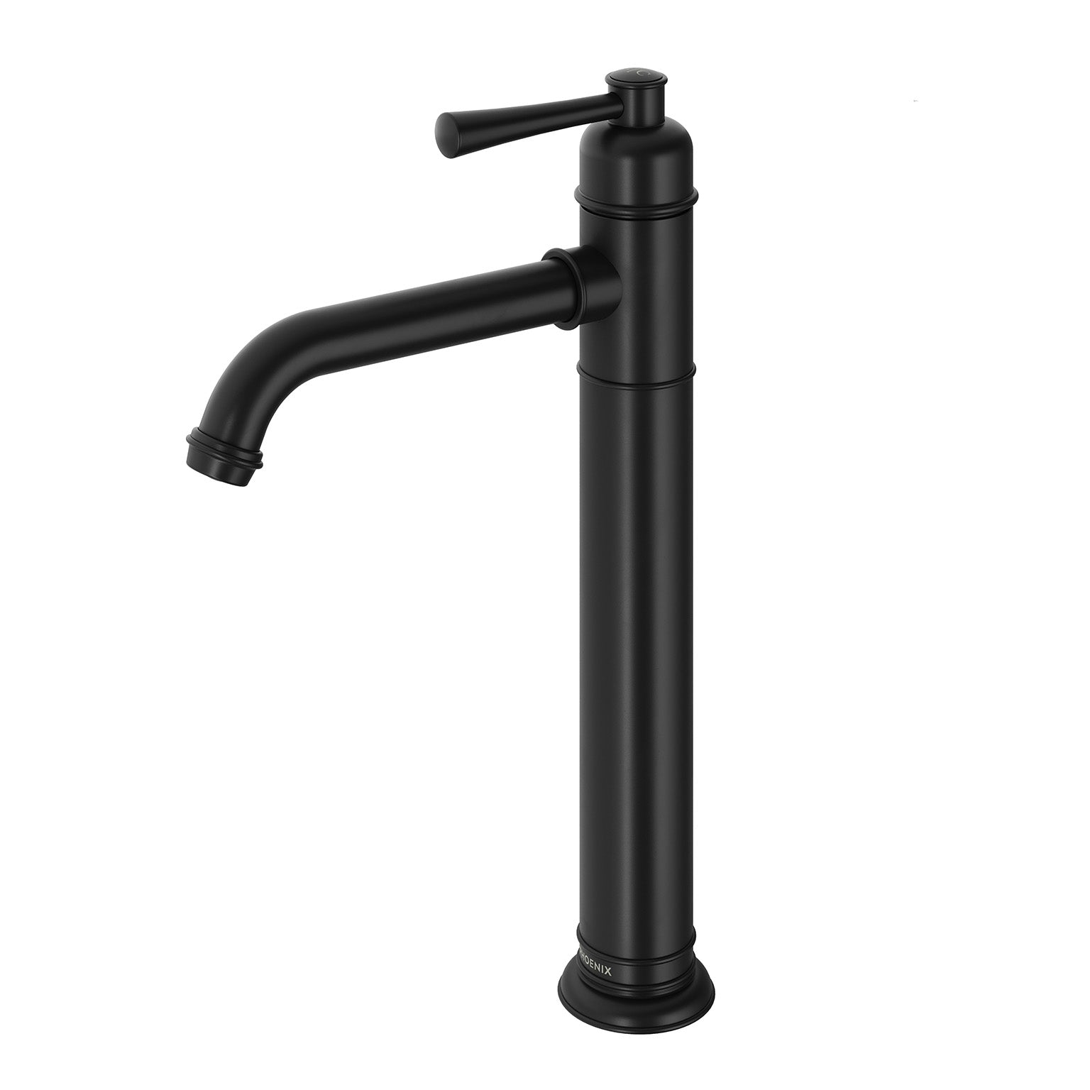 PHOENIX CROMFORD VESSEL LEAD FREE MIXER SET 292MM MATTE BLACK