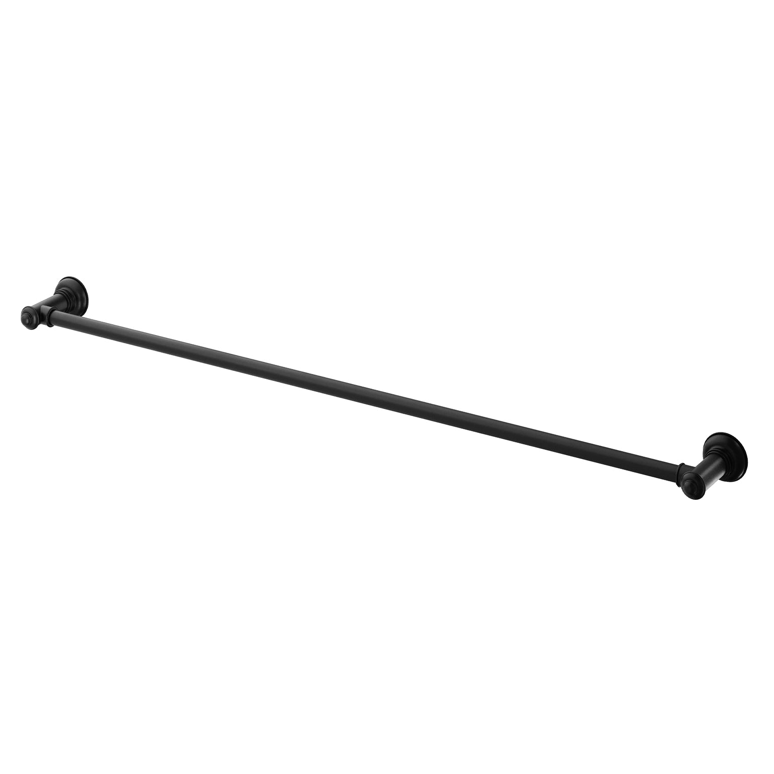 PHOENIX CROMFORD SINGLE TOWEL RAIL MATTE BLACK 800MM