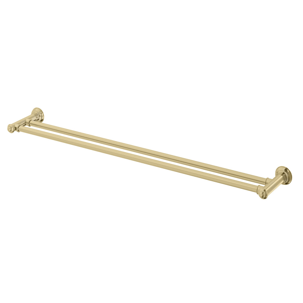 PHOENIX CROMFORD DOUBLE TOWEL RAIL BRUSHED GOLD 800MM