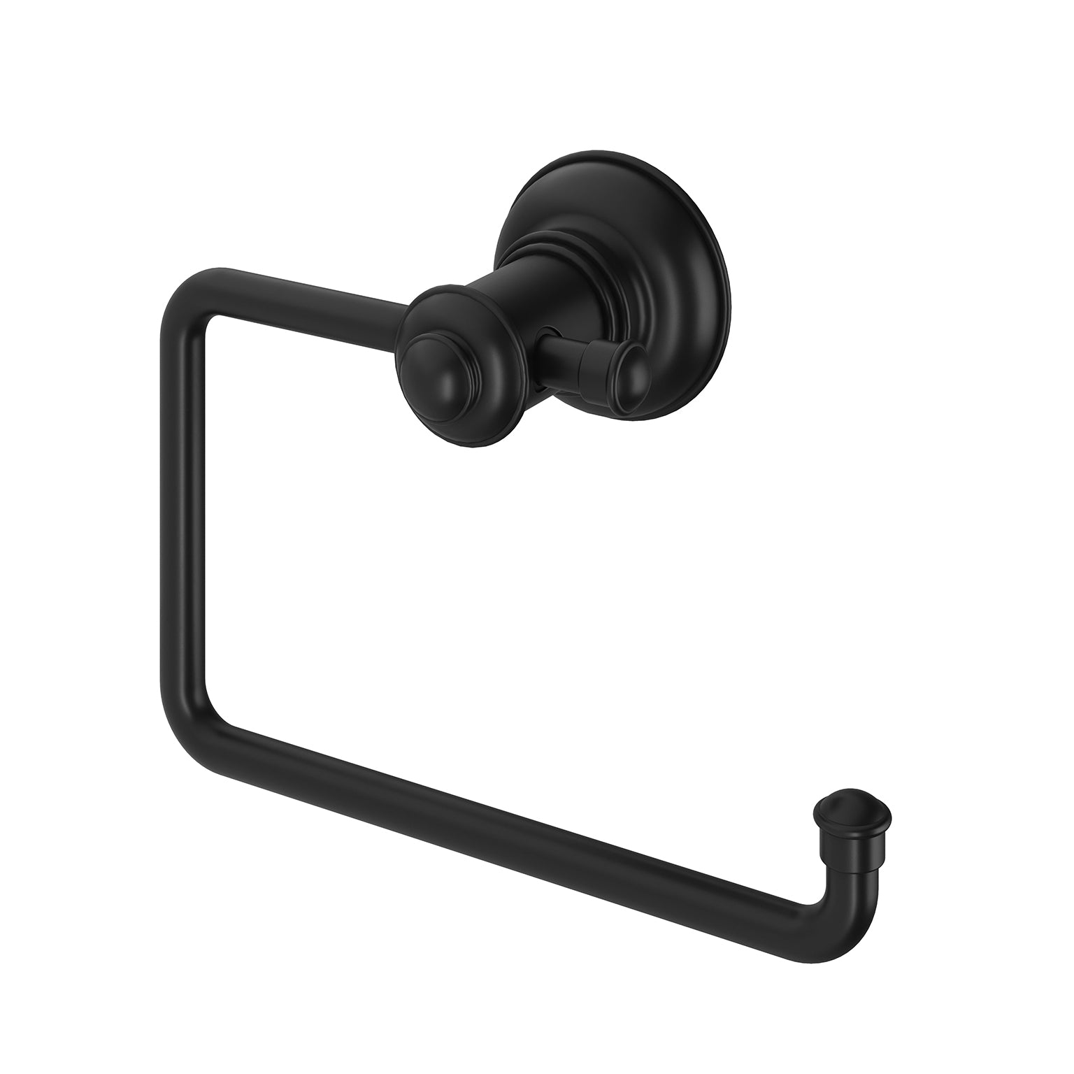 PHOENIX CROMFORD TOILET ROLL HOLDER MATTE BLACK 138MM